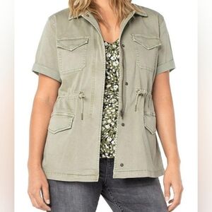 Liverpool Los Angeles Short Sleeve Cargo Jacket